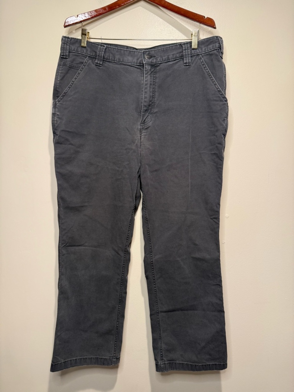 Carhartt Relaxed Fit Work Pants Mens Size 38X30 Workwear grey
